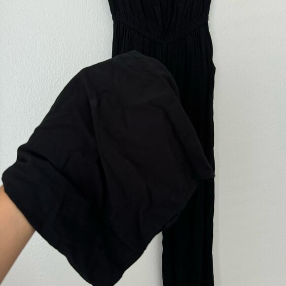 Forever 21 Womens Black Strapless Jumpsuit Stretch Romper Pockets Size Small - Picture 4 of 10